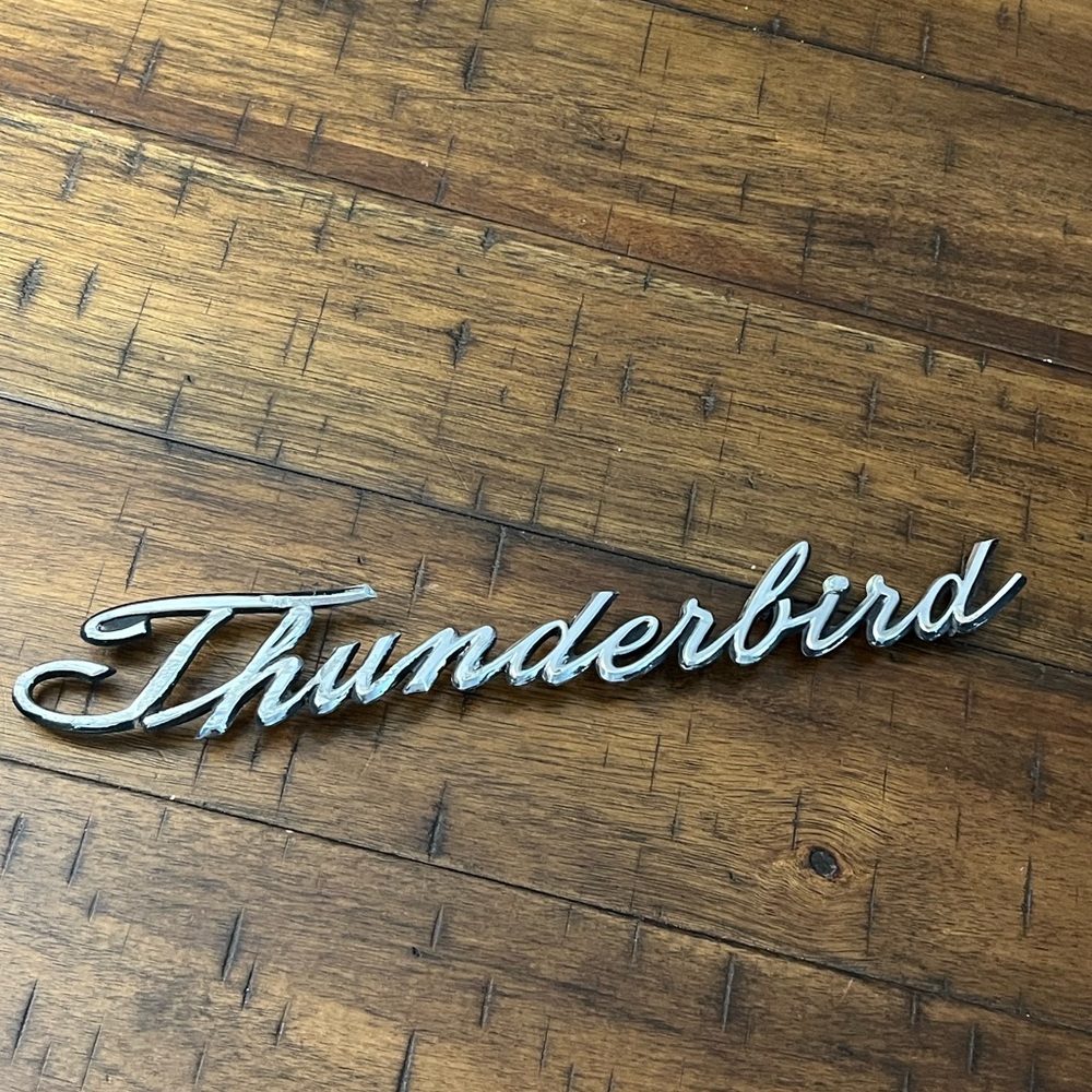 Vintage Ford Thunderbird Dash Panel Emblem